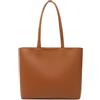FATASH Grande borsa tote in pelle PU da donna, classica borsa a tracolla con cerniera superiore e piccola tasca interna, borsa per viaggi quotidiani, shopping, lavoro e uso universitario, Verde chiaro