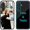 MXCUSTOM Cover Personalizzata per Samsung Galaxy A26 5G, Custodia Personalizzate Antigraffio Vetro Temperato Antiurto Paraurti Morbido con Foto Immagine Testo Design Crea Le Tue (GHS-BK-P1)