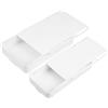 Zxglxinyao Cassetto sotto scrivania, cassetto sottostruttura da appendere, 2 pezzi autoadesivi per cassetti, scrivania, cassetto, contenitore nascosto per ufficio, casa, scuola