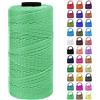 LEREATI Cordino per Borse Uncinetto Filo Macrame 1.5mm x 200m Macrame Corda Colorata, Cordoncino per Borse a Uncinetto, Fai da Te, Arazzo da Parete (Verde acqua)