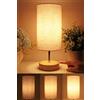 HSLighting Lampada da Comodino: 34.5cm Lampada da Tavolo Touch Dimmable Control Moderna Lampada da Tavolo a LED con Lampadine la Lettura Soggiorno Stanza dei Bambini Paralume in Tessuto per da Letto