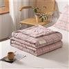 Chickwin Copriletto Trapuntato Estivo, Stampa Plaid Copriletti Trapuntati Copriletti Traspirante Microfibra Morbido Confortevole per Letto Singolo Matrimoniale King (150x200cm,Rosa)