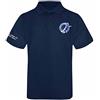 Beyond Happy Millwall F.C., polo da uomo con stemma ricamato Millwall Lions, blu navy, 100% cotone, Marina Militare, S