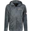 Geographical Norway Upload Men Hood - Giacca in Pile Uomo con Zip - Abbigliamento Caldo Comodo - Felpa Maniche Lunghe Resistente - Maglione Invernale Ideale Autunno Inverno (Grigio Scuro XXL)