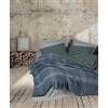 Nuit Des Rêves Set di copertine doppie trapunte (200 x 200 cm), blu, 50% cotone, 50% poliestere, 2 custodie imbottite (80 x 80 cm), lavabili in lavatrice, design elegante con chiusura a bottone