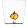 Ichendorf Milano Tumbler Zucca, Collezione Vegetables, 35 cl, Vetro Borosilicato, Fatto a Mano