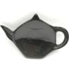 Tea People Porta-bustine di tè in ceramica, poggia cucchiaini, accessori da tè, colore nero