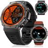 FOXBOX DM3 Smartwatch Uomo GPS,Display AMOLED 1.43, Orologio Fitness con 100+ Modalità Sportive,Autonomia 30 Giorni,Impermeabile IP68,Barometro/Altimetro/Bussola 2025