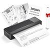 vretti Stampante Portatile,P83 Stampante Termica Portatil, con 1 Rotolo Carta Termica A4,Compatibile con Android e iOS per Ufficio,Viaggi,Studio,Casa,Noir