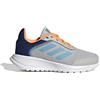 Adidas Tensaur Run 2.0 K, Sneaker, Grey Two/preloved Blue/Screaming Orange, 40 EU