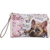 Ynot? Clutch Metro Chic Stampa Dog & Cat