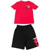 NIKE 3Brand Completo T-Shirt e Shorts da Ragazzi Icon Duo Big Logo Rosso Taglia S (128-137 CM) Codice 9Q0615-U10
