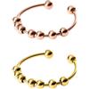 Purelei® Anello Shade Anxiety - Anello da donna impermeabile in acciaio inox durevole - Anelli regolabili dalla taglia 50 alla 66 - Bigiotteria per il tuo look personalizzato