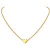 Suplight Collana Donna Argento 925 con Ciondolo Cuore con Catena Rolò 40cm+ 5cm Collana Cuore Placcata in Oro 18K Confezione Regalo