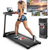 YM Tapis Roulant Elettrico Salvaspazio 14 km/h NEXT 2000 PRO, Motore 2HP (Picco 3,5HP), Brand Italiano, Ampia Superfice Corsa, Telaio rinforzato, APP Kinomap BitGym Zwift, Pieghevole, Assistenza ITA
