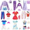WanderGo Set di 26 pezzi per bambole sport, abbigliamento casual, 5 scarpe, 6 accessori stile casuale per bambole da 11,5 pollici