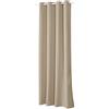 WOLTU Tenda Oscurante Opaca Termica Isolante per Finestre Soggiorno Tenda da Sole con Occhielli in Metallo Inossidabile per Camera da Letto 1 Pannello Caffè Leggero 135x245 cm