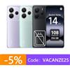 Xiaomi Redmi Note 14 5G Smartphone 8+256GB 108MP NFC 5110mAh 45W GommaAI Globale