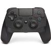 Snakebyte PS4 GAME:PAD 4S - Wireless bluetooth Controller for PlayStation 4 / PS4 Slim/Pro, analog dual joysticks, USB C Cable, PC compatible (Windows 7/8/10), 3.5mm headphone jack, touchpad, Black