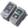 5 Stelle Bipack Cartucce 1 Nero + 1 Colore Compatibili con Canon PG-40 CL-41