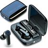 Generic Auricolari M19 TWS wireless in ear con controllo touch, cuffie Bluetooth da gioco (nero, True Wireless), 140 ore di riproduzione