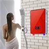 HINOPY 6500 W, scaldabagno istantaneo, 220 V, piccolo set elettrico per acqua calda digitale, con kit doccia da 30 a 55 °C, riscaldamento istantaneo, senza serbatoio, regolazione costante della temperatura