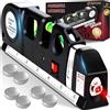 Retoo Livella Laser Manuale Mini Con 3 Bolla Luce Laserino Orizzontale Verticale Incrociata Nastro 250cm Righello Misuratore Manuale Cm Pollici Piedi
