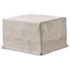 EVERGREENWEB MATERASSI & BEDS EVERGREENWEB - Pouf Letto Singolo con Materasso in Water Foam Alto 10 cm Salvaspazio Pieghevole per Camera, Cameretta o Soggiorno, Pouf poggiapiedi, Ottomano, Tessuto Sfoderabile e Lavabile Tortora