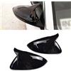 Yoegerery Calotta Specchio Retrovisore a Sinistra Destra Coperchi a specchio laterale per VW Golf MK7 7.5 GTI 7 Golf 7 R (Nero Brillante)