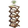 Generic Scarpiera Legno, Scarpiera Pieghevole, Scarpiera salvaspazio Slim Ingresso, Scaffale per Scarpe, Mobile Portaoggetti, Stoccaggio Verticale Stretta per Ingresso, Bagno, Soggiorno e Corridoio