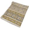 GURU SHOP Guru-Shop Copriletto con Stampa a Blocchi, Copridivano Letto, Tappezzerie Fatte a Mano, Asciugamano Verde - Design 3, Cotone, Dimensione: Singolo 150x200 cm, Copriletti con Stampa a Blocchi