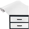 DecoMeister pellicole adesive effetto legno decorative decorazioni in pellicola autoadesiva a per mobili venatura del legno 90x100 cm legno bianco opaco