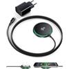 INIU Caricatore Wireless iPhone, Certificato Qi2 Caricabatterie Magnetico 15W Rapido con Raffreddamento, Ricarica Wireless Mag-Safe per iPhone 17 16 15 14 13 12 AirPods 4 3 (con Adattatore USB C 20W)