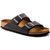Birkenstock Arizona, Sandali Unisex Adulto, Nero (Schwarz), 37 (Stretta)