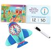 Educational Insights Learning Resources Time To Learn Orologio Analogico Digitale Multicolore con Libro Cancellabile, Gioco Educativo Impara L'Ora Routine Giornaliera Prescolare Bambini 3+