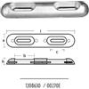 Tecnoseal 00270E Anodo Piastra in zinco per Fairline GDF 320x65 Asolata