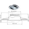 Quick Plafoniera LED in Acciaio Inox 316 12 24v NIKITA Faretto LED Barca Cam