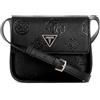 GUESS Keandra, Crossbody Flap Donna, Logo Nero, Taglia Unica