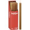 Bolsius Rustik - Candele a bastoncino, colore marrone chiaro, set da 9 pezzi, lunghezza 13 ore, non profumate, cera vegetale naturale, senza gocciolamento, senza olio di palma, 27 x 2,3 cm