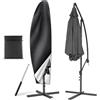 AiQInu Copri Ombrellone con Palo Telescopico , 2 Pezzi 210D Oxford-Tessuto Copertura Protettiva per Ø 2-4m Ombrelloni, Impermeabile Anti-UV per Ombrellone da Giardino Spiaggia Balcone, 265*40/70/50cm