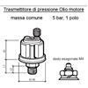 Veratron (VDO) Sensore Pressione Olio Motore Barca Range 5 bar 1/8" 27 NPTF L1 19.5 mm L2 11 mm