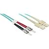 LINK Cavo Fibra Ottica Multimode LSZH Duplex OM3 50/125, SC-ST, 1 mt.