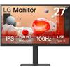 LG 27BA750-B Monitor PC 686 cm (27") 1920 x 1080 Pixel Full HD LCD Nero