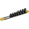 LEXIVON Triple Square - Set di punte a denti multipli, 8 pezzi (M4-M16), Dual Drive, Super Short 12 punti, XZN, acciaio S2, guida in alluminio, adattatore dado (LX-145S)