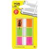 Post-It Segnapagina Post-it Index in Blister, Rosa/Verde/Arancione, Medium