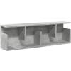 vidaXL Mobile a Parete 100x20x30cm Grigio Cemento in Legno Multistrato