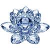 Keenso Fiore di Cristallo, Ornamenti di Fiori di Cristallo Decorazione Domestica Bellissimi Oggetti Artigianali per la Decorazione (Blu80mm)