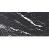 vidaXL Piano Tavolo Nero 100x50 cm 6mm Vetro Temperato Design Marmo