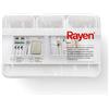 Rayen - Set di 8 Vaschette Modulari per Cassetti, Multiuso, Materiale Resistente, 3 Dimensioni, Organizzatori per Casa e Ufficio