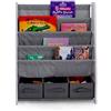 Humble Crew HumbleCrew Scaffale Libreria Bambini Elegante: 4 Ripiani per Libri, Design Bianco/Grigio Moderno, Ideale per Camerette Stile, Ordine e Letture Creative